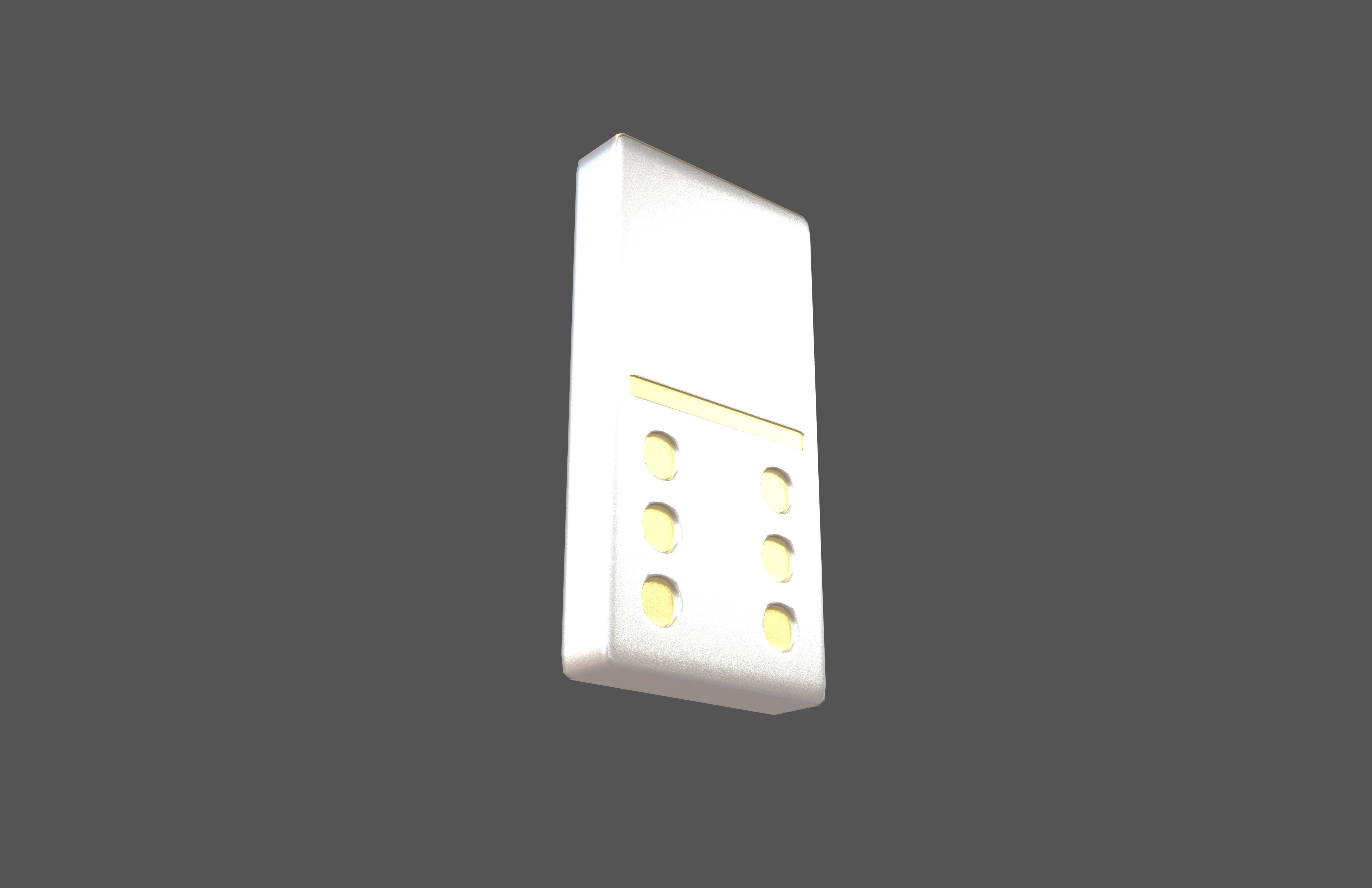 Dominoes v22 006 Low-poly 3D model_3