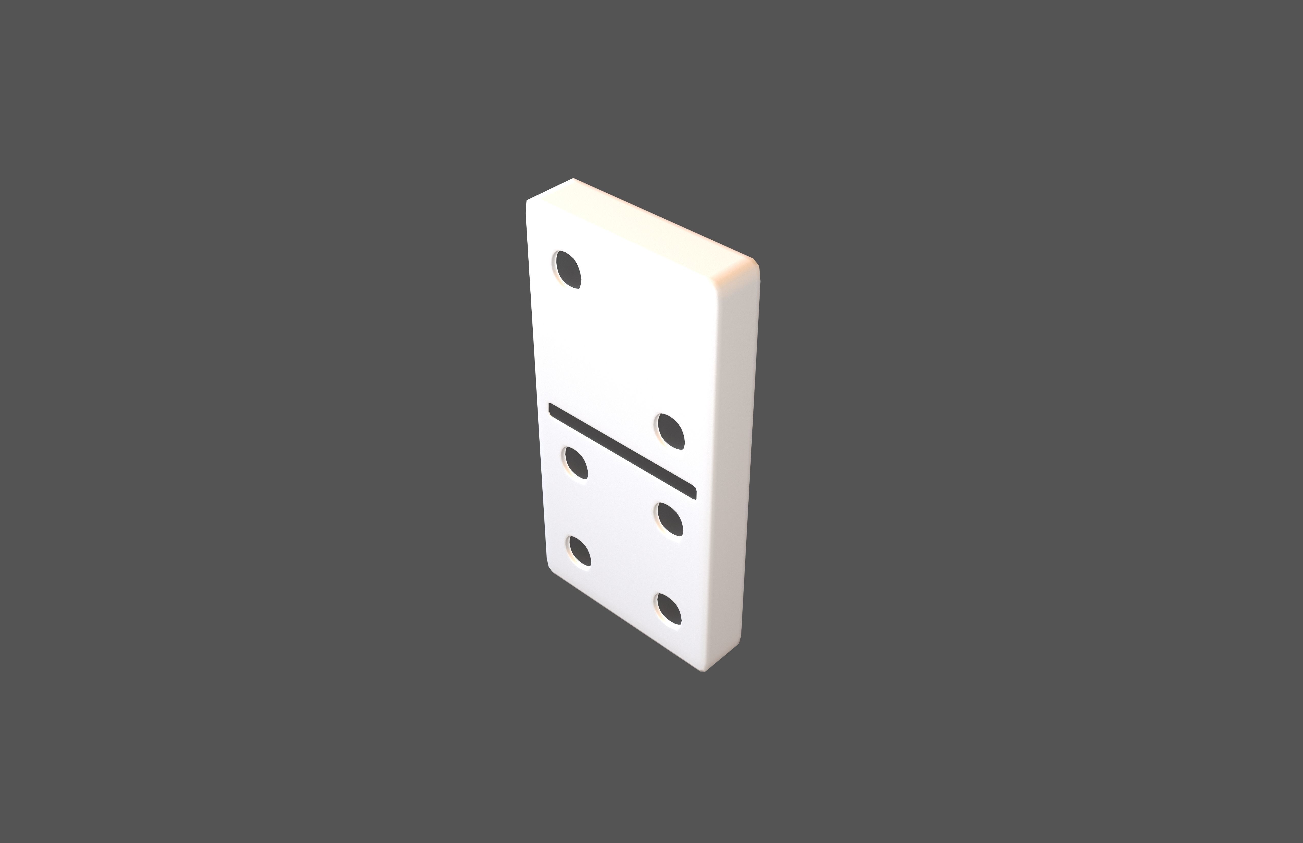 Dominoes v23 001 Low-poly 3D model_3
