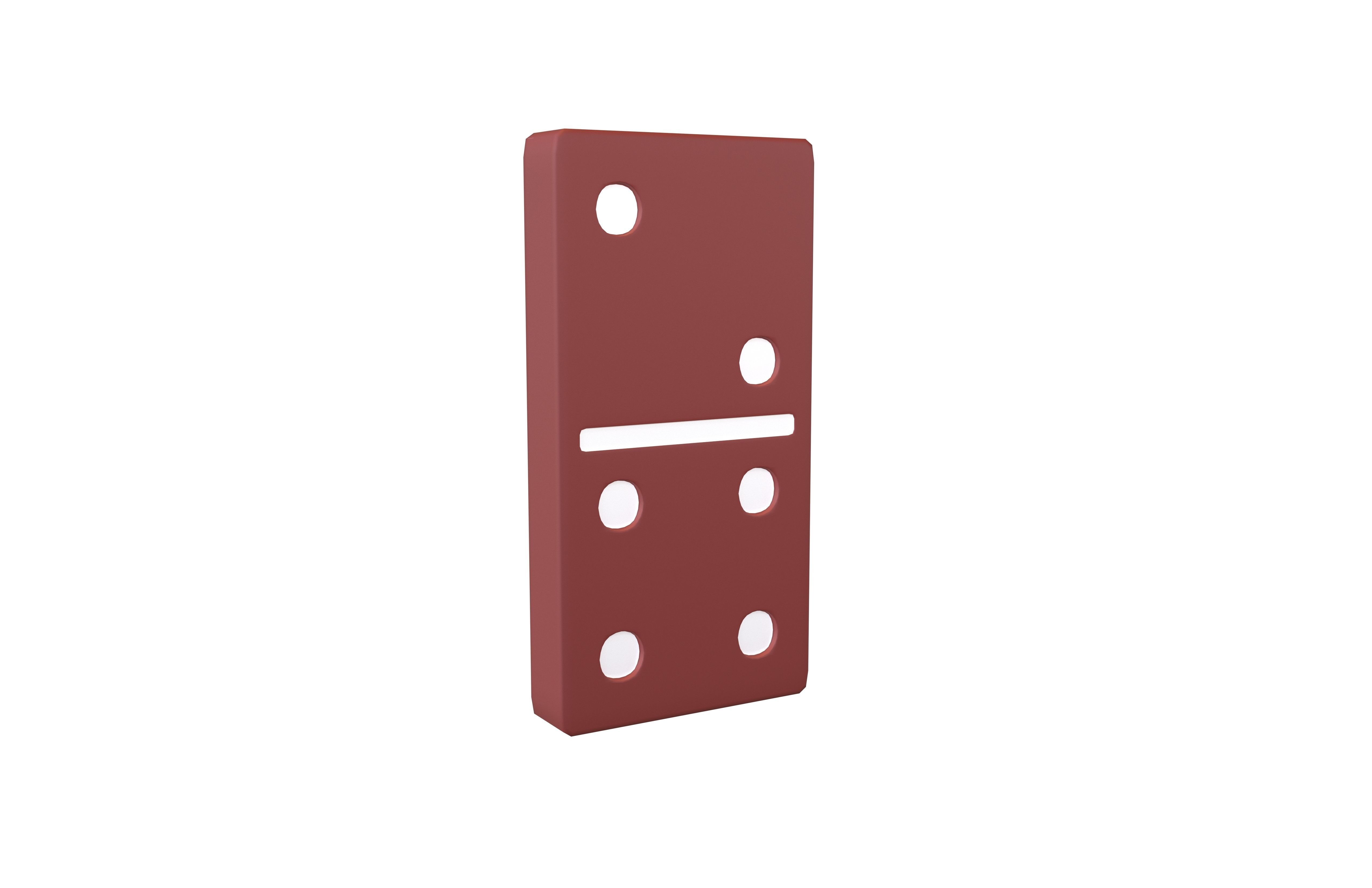 Dominoes v23 003 Low-poly 3D model_1