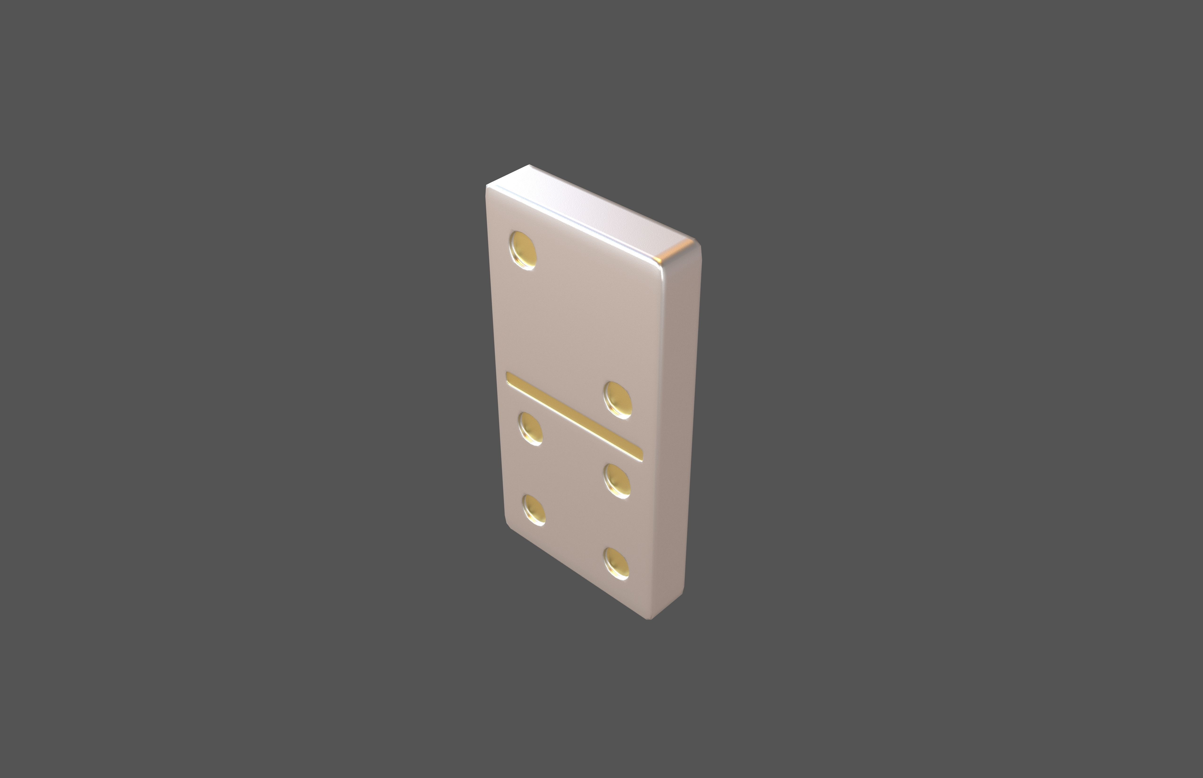 Dominoes v23 006 Low-poly 3D model_2