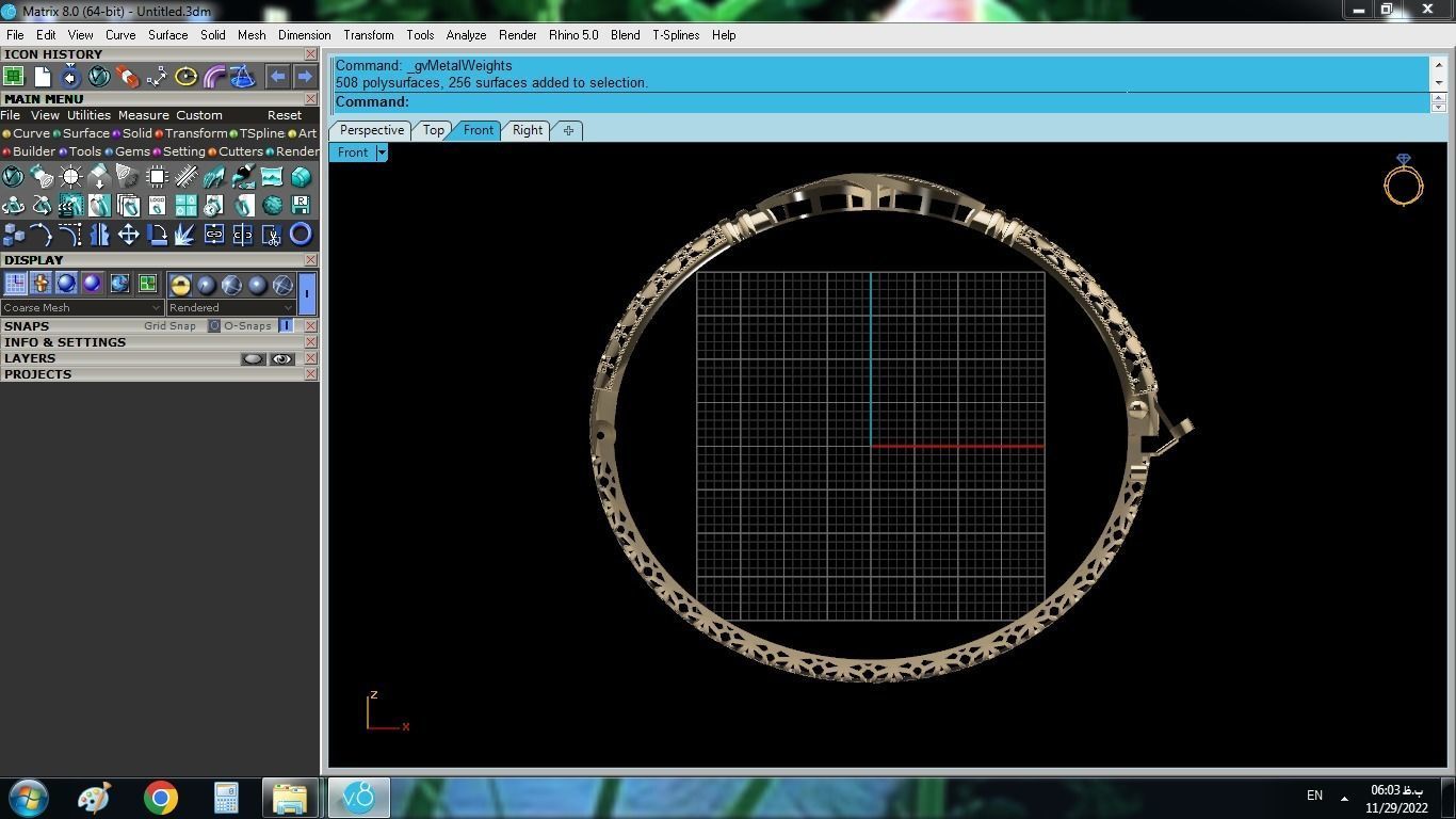Infinitive Bracelet 3D print model_12