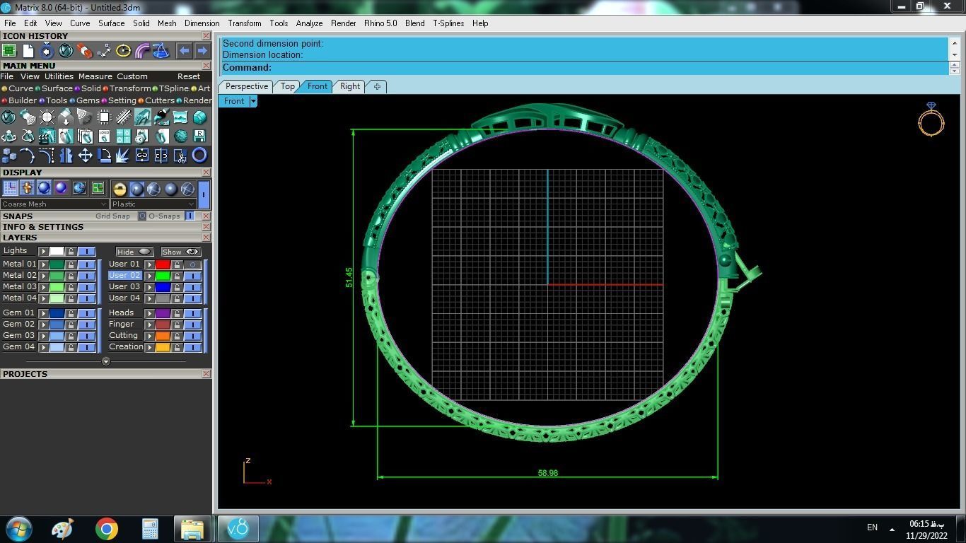 Infinitive Bracelet 3D print model_6