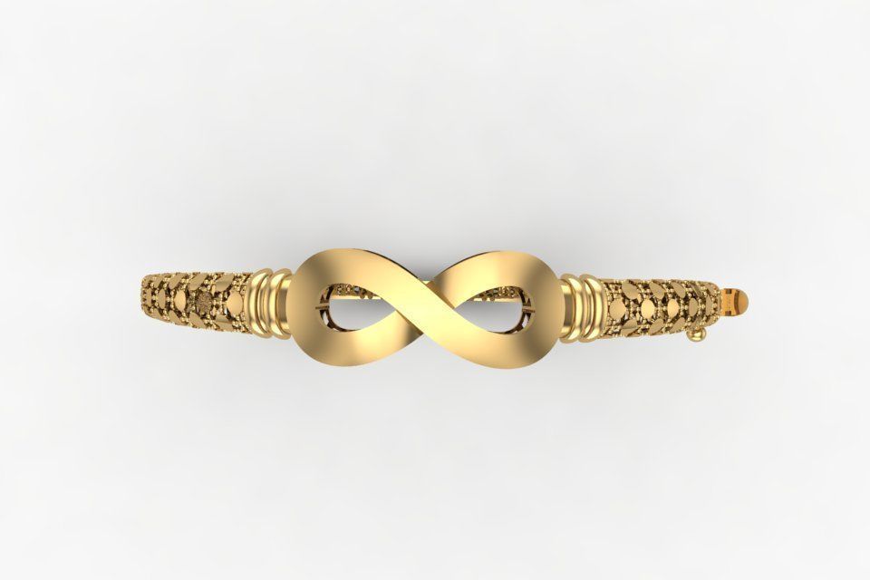 Infinitive Bracelet 3D print model_2