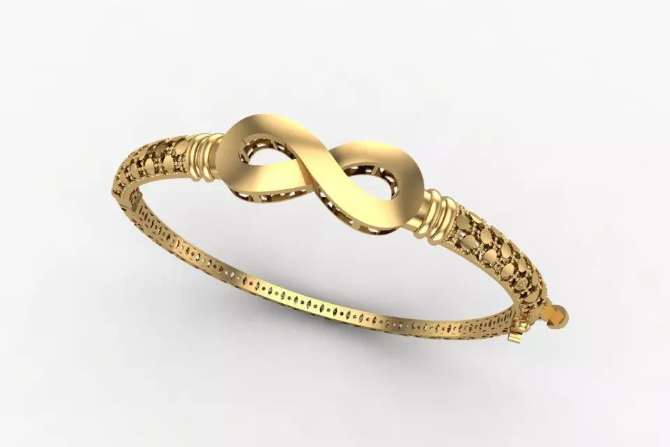 Infinitive Bracelet 3D print model_0