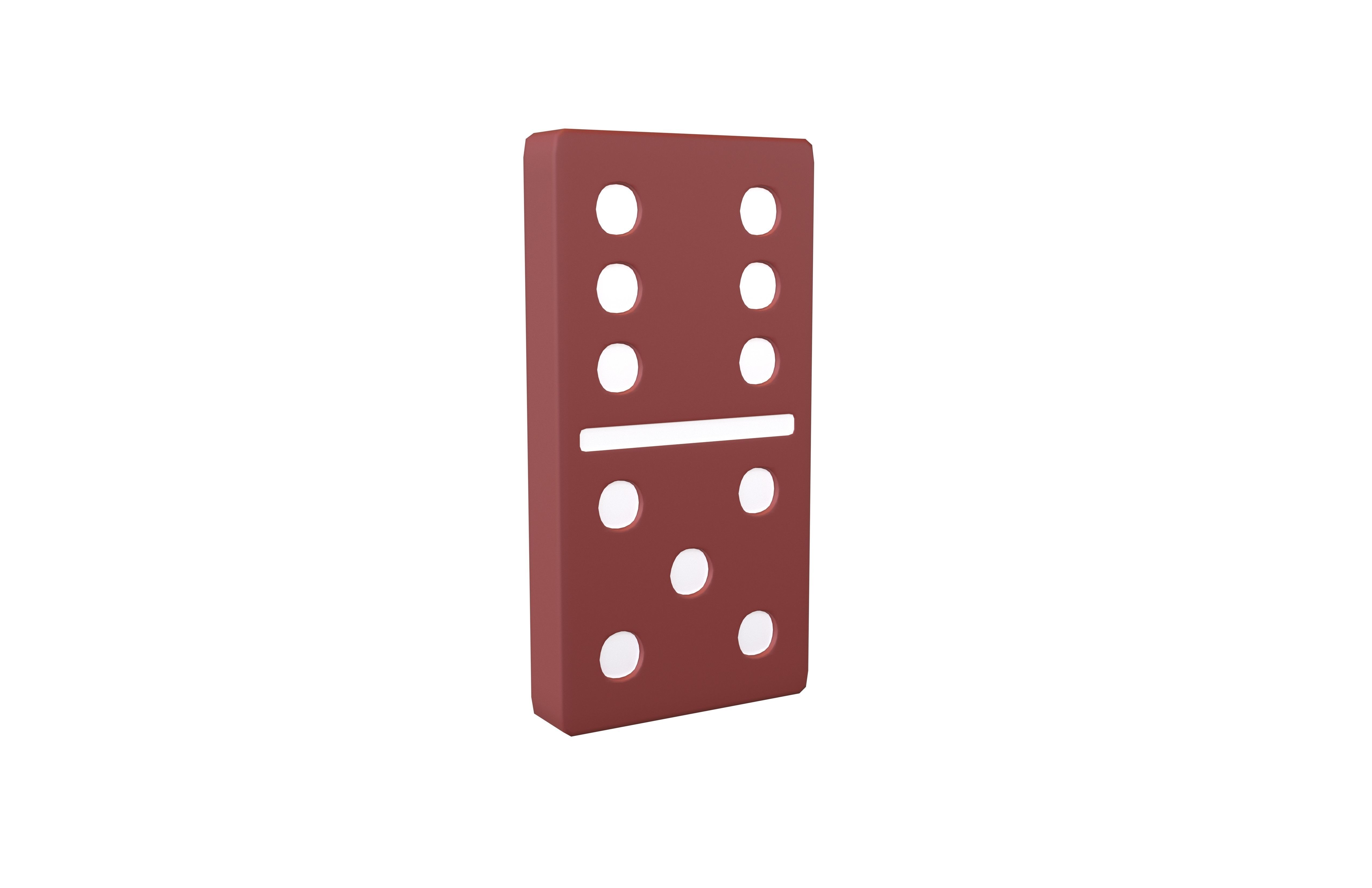Dominoes v24 003 Low-poly 3D model_1