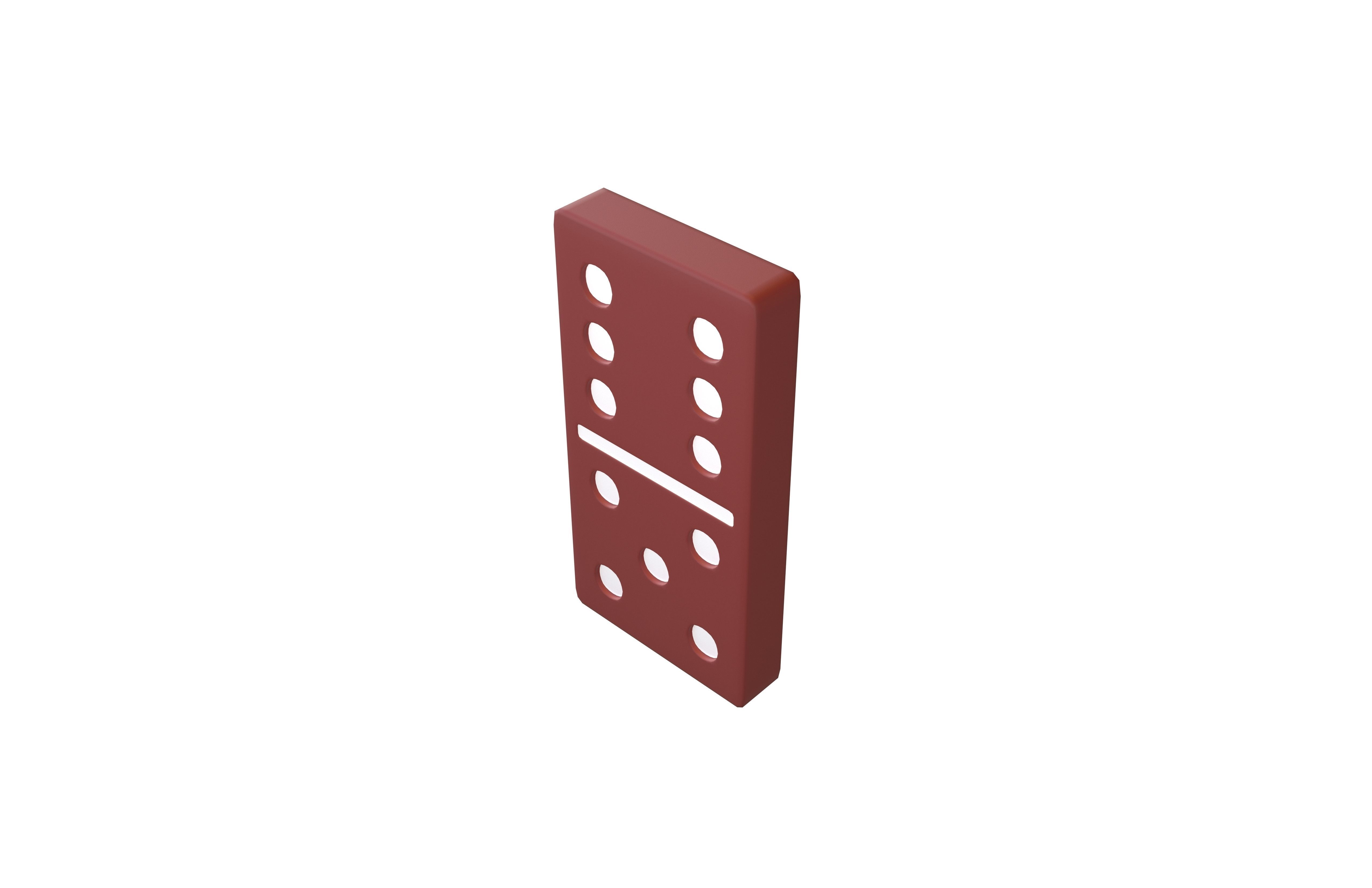 Dominoes v24 003 Low-poly 3D model_2