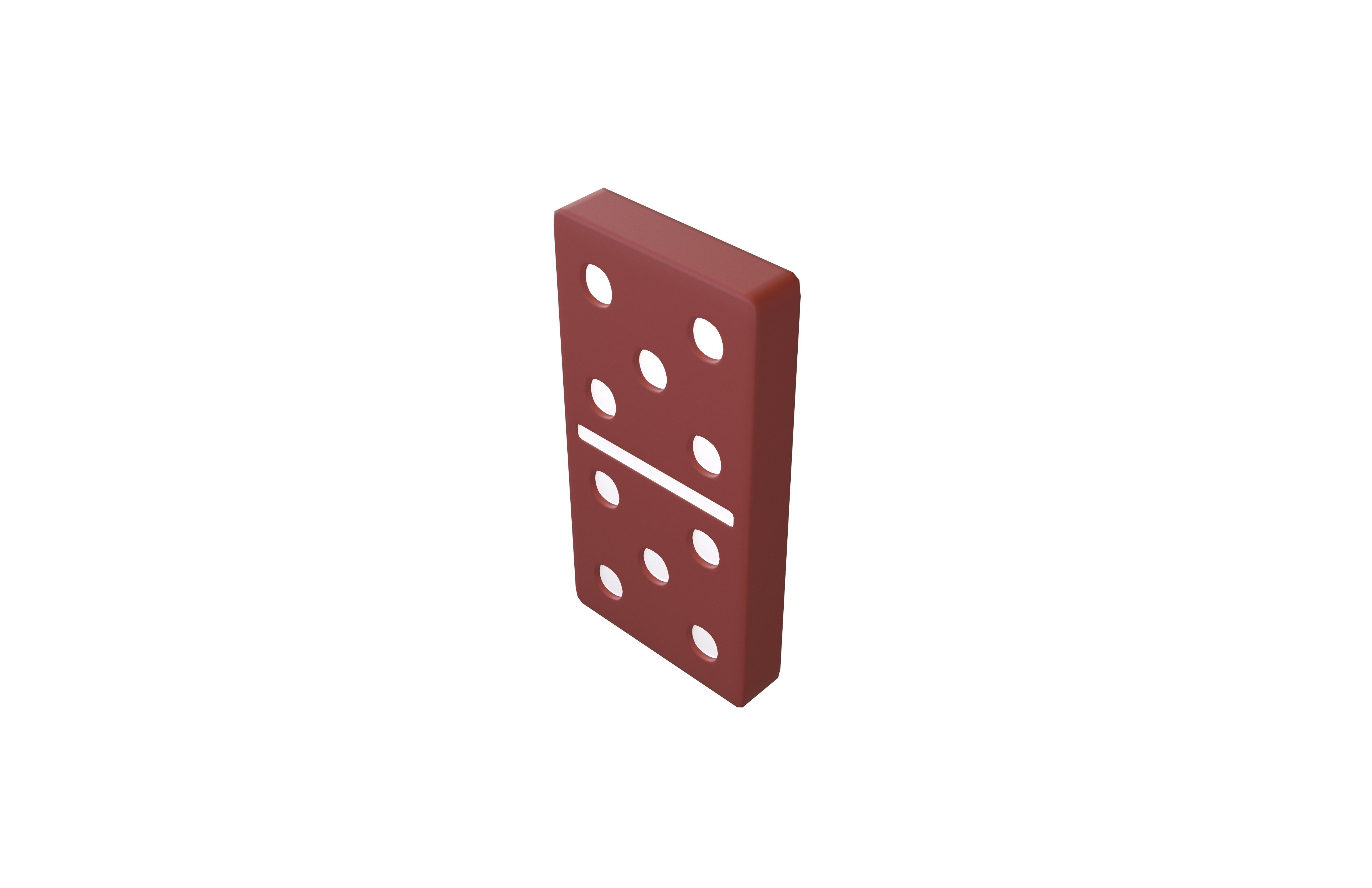 Dominoes v26 003 Low-poly 3D model_2