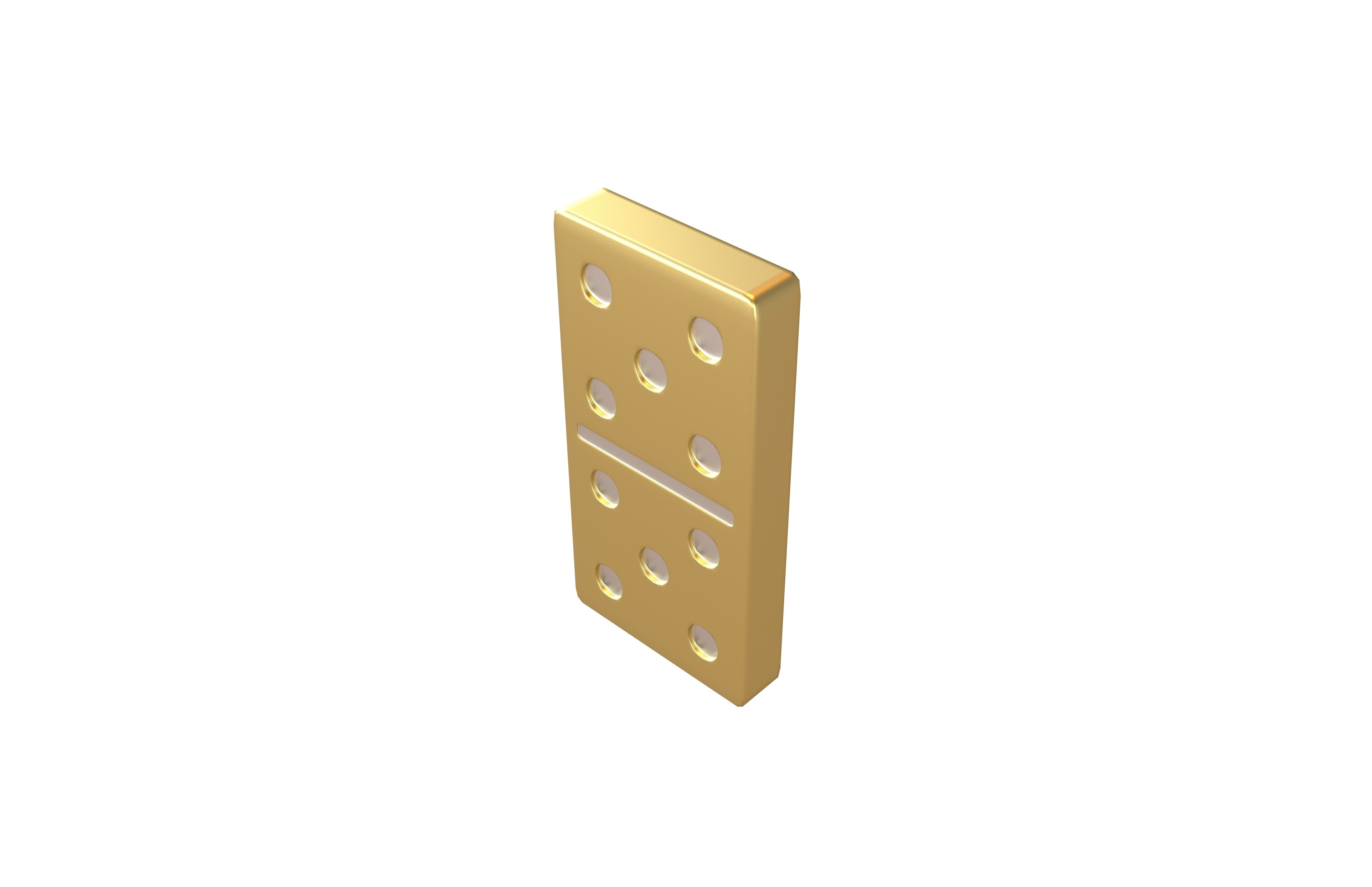 Dominoes v26 005 Low-poly 3D model_3