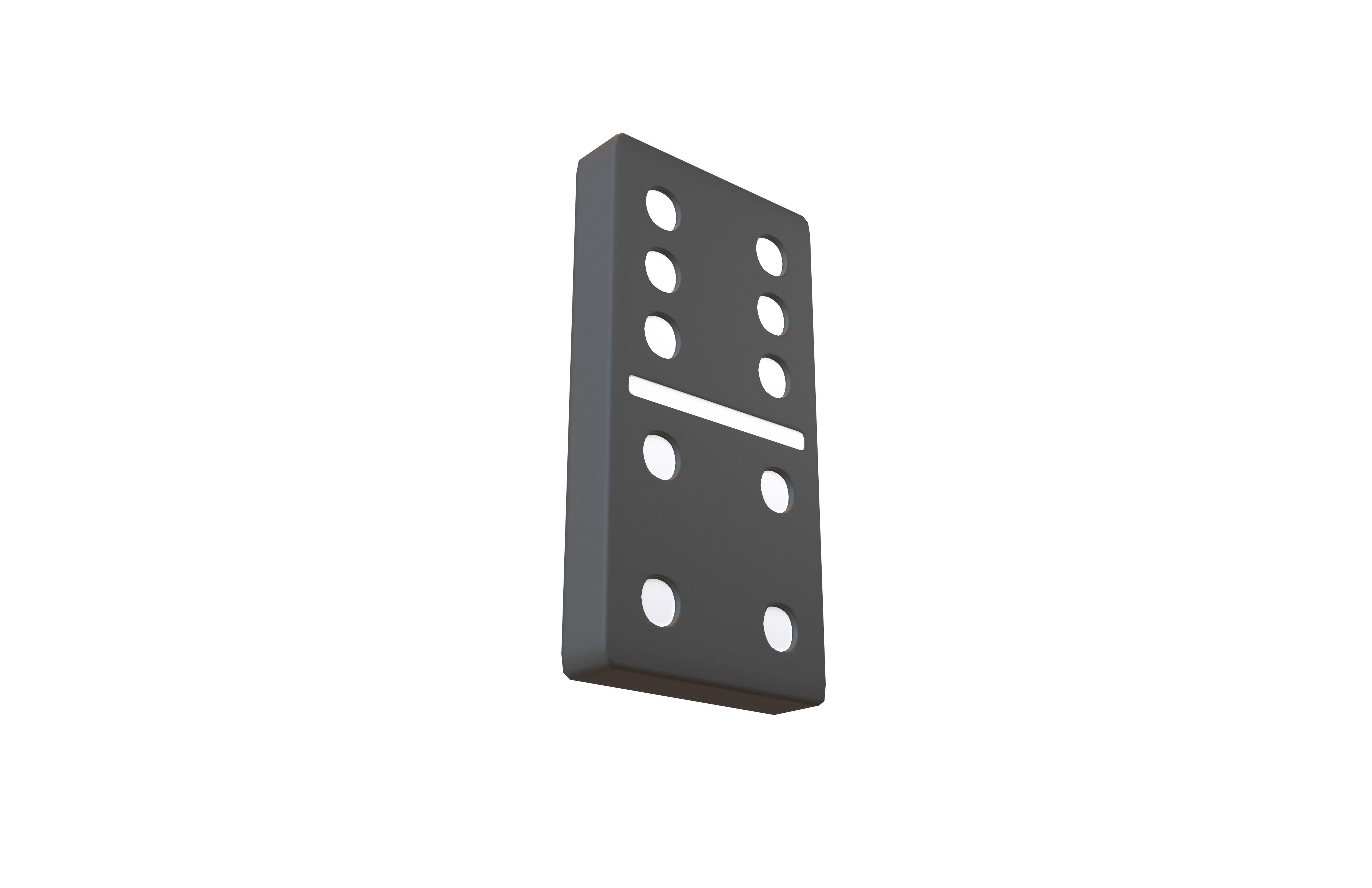 Dominoes v28 002 Low-poly 3D model_3