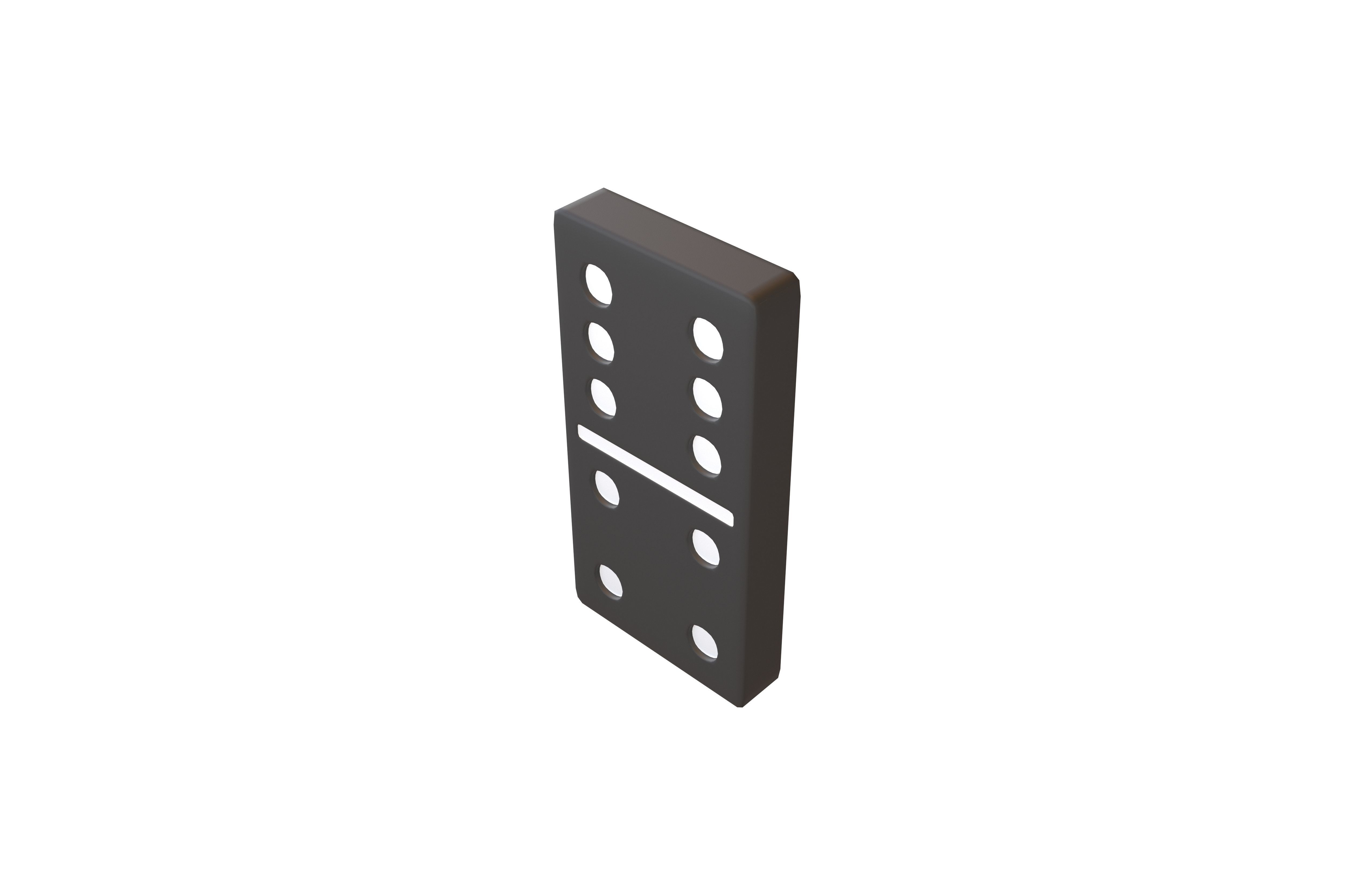 Dominoes v28 002 Low-poly 3D model_2