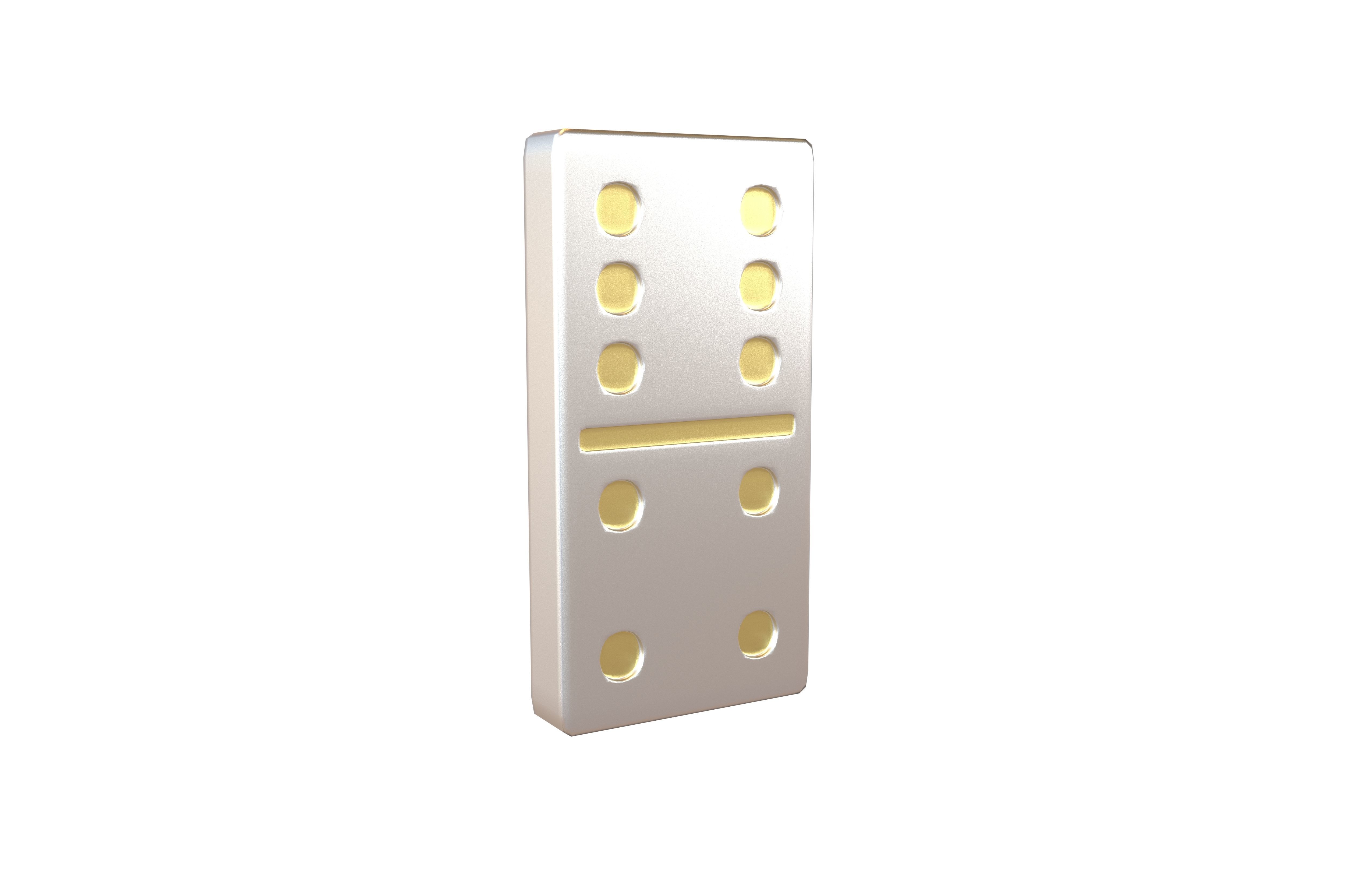 Dominoes v28 006 Low-poly 3D model_1