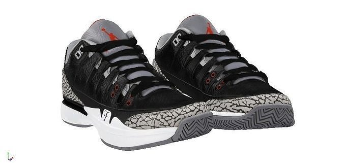 nike zoom vapor aj3 black cement
