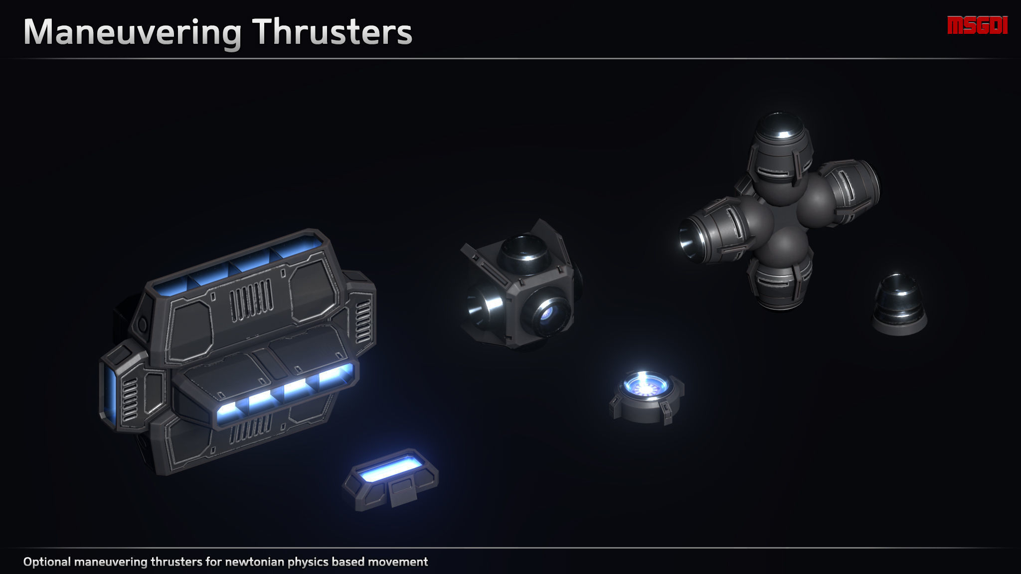 Spaceship CFS15 Medium Freighter Low-poly 3D model_4