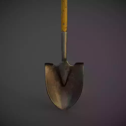 shovel Low-poly 3D model