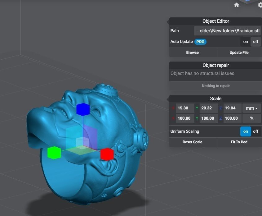 Brainiac - Headculpt for Action Figures 3D print model_8