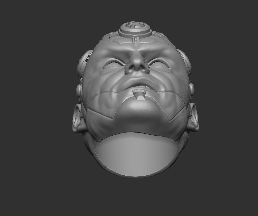 Brainiac - Headculpt for Action Figures 3D print model_5