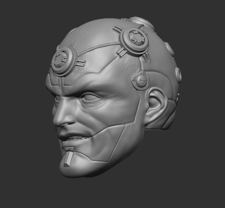 Brainiac - Headculpt for Action Figures 3D print model_9