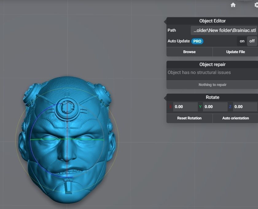 Brainiac - Headculpt for Action Figures 3D print model_7