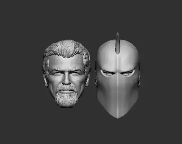 Dr Fate - Masked and Unmasked - Headsculpt for Action Figures