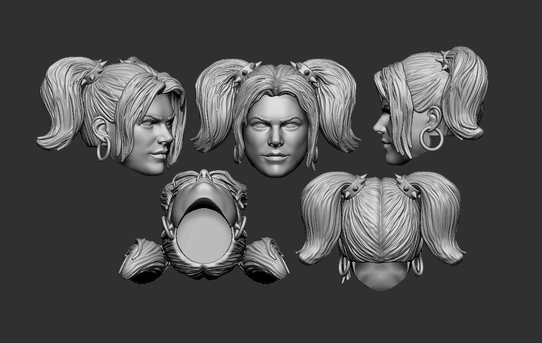 Dr Quinn - Headsculpt for Action Figures 3D print model_1