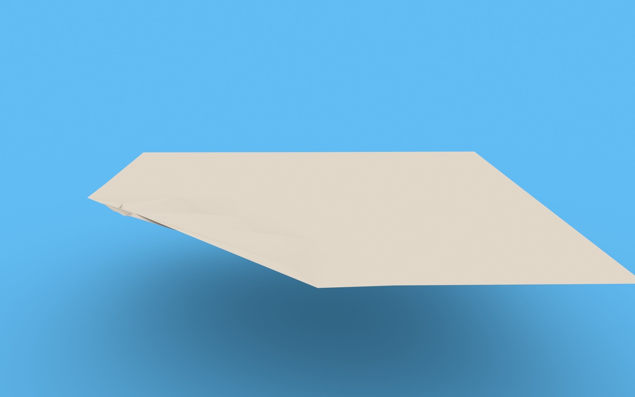 Origami Paper Crane Animated 3D model_11