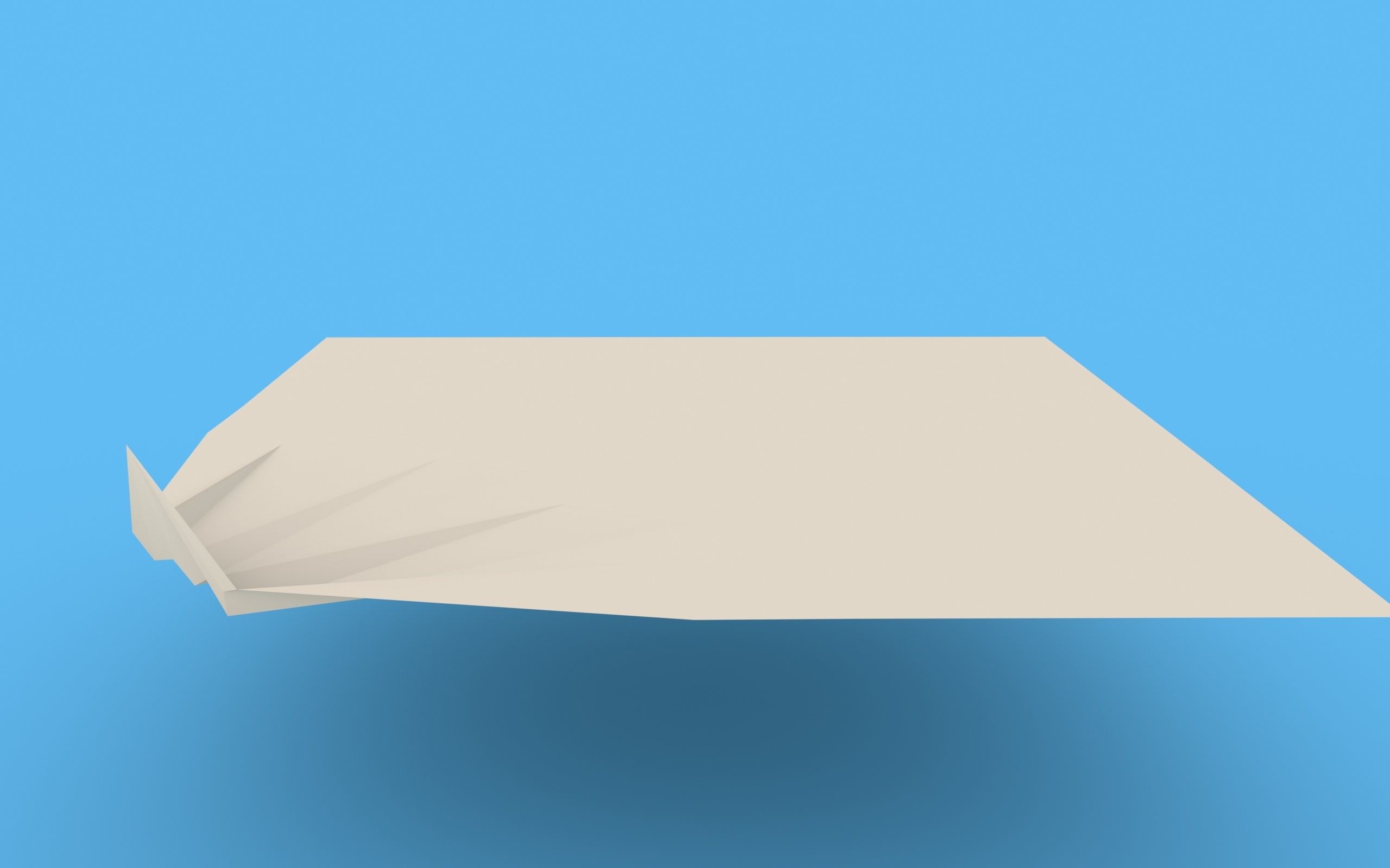 Origami Paper Crane Animated 3D model_9