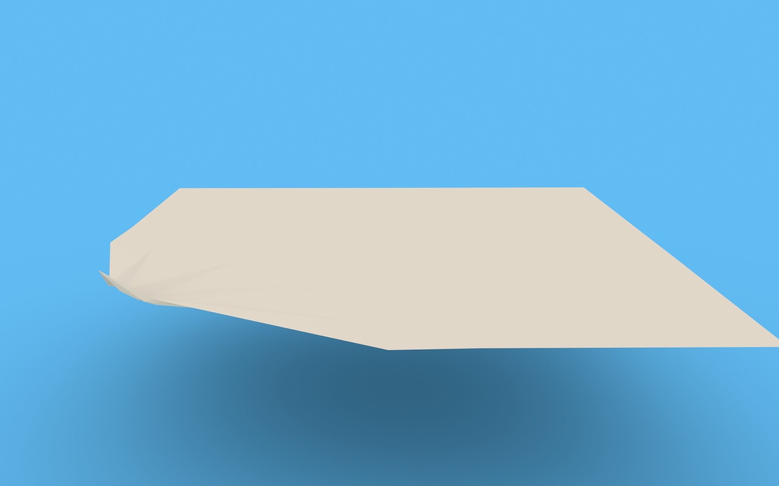 Origami Paper Crane Animated 3D model_10