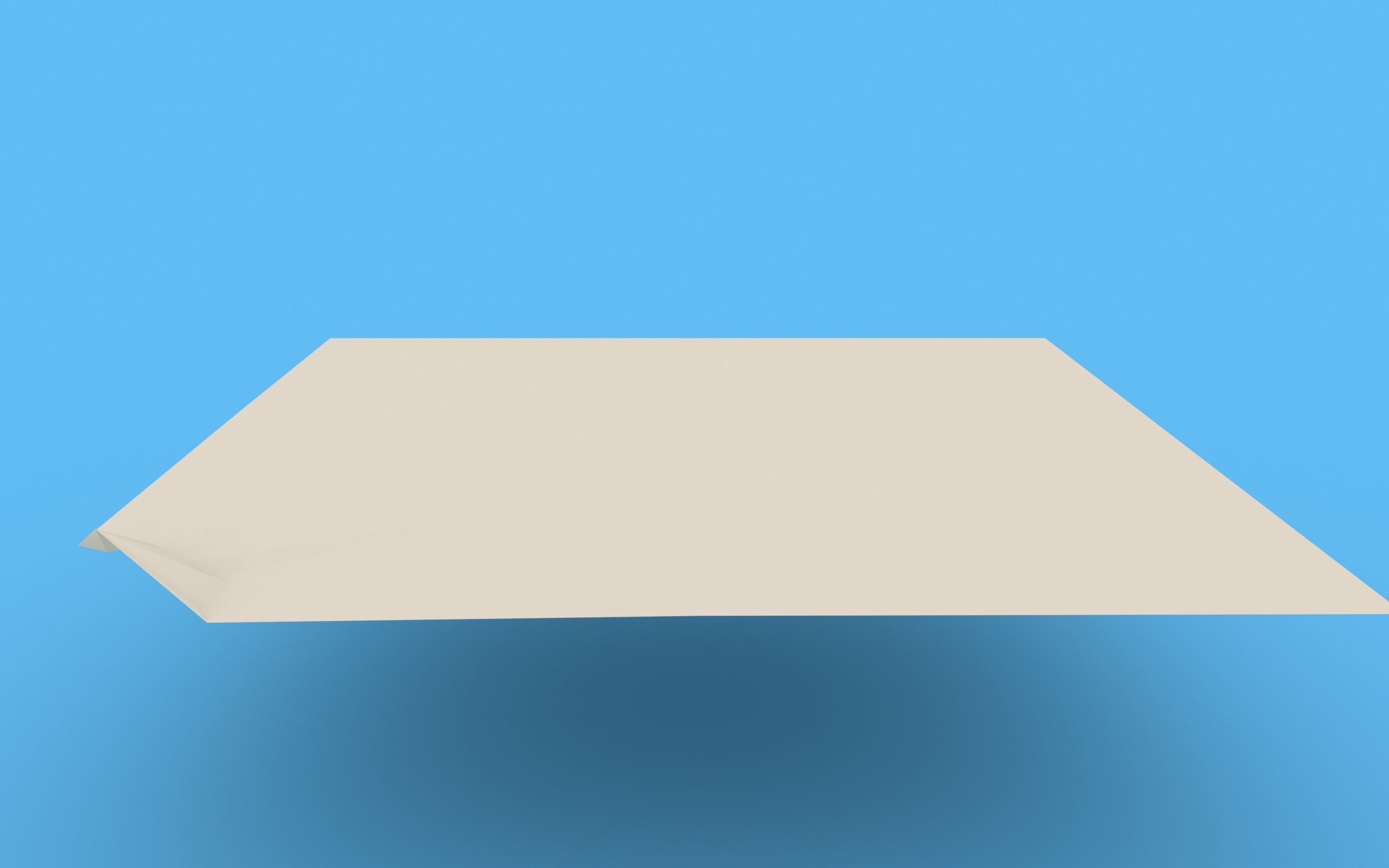 Origami Paper Crane Animated 3D model_8