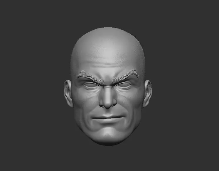 Lex Luthor - Headsculpt for Action Figures 3D print model_0