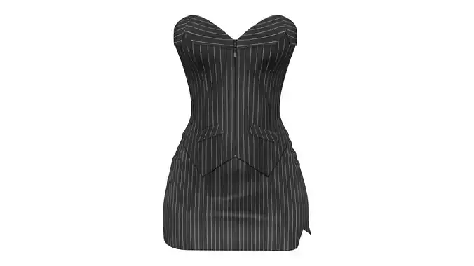 Striped Office Lady Secretary Uniform