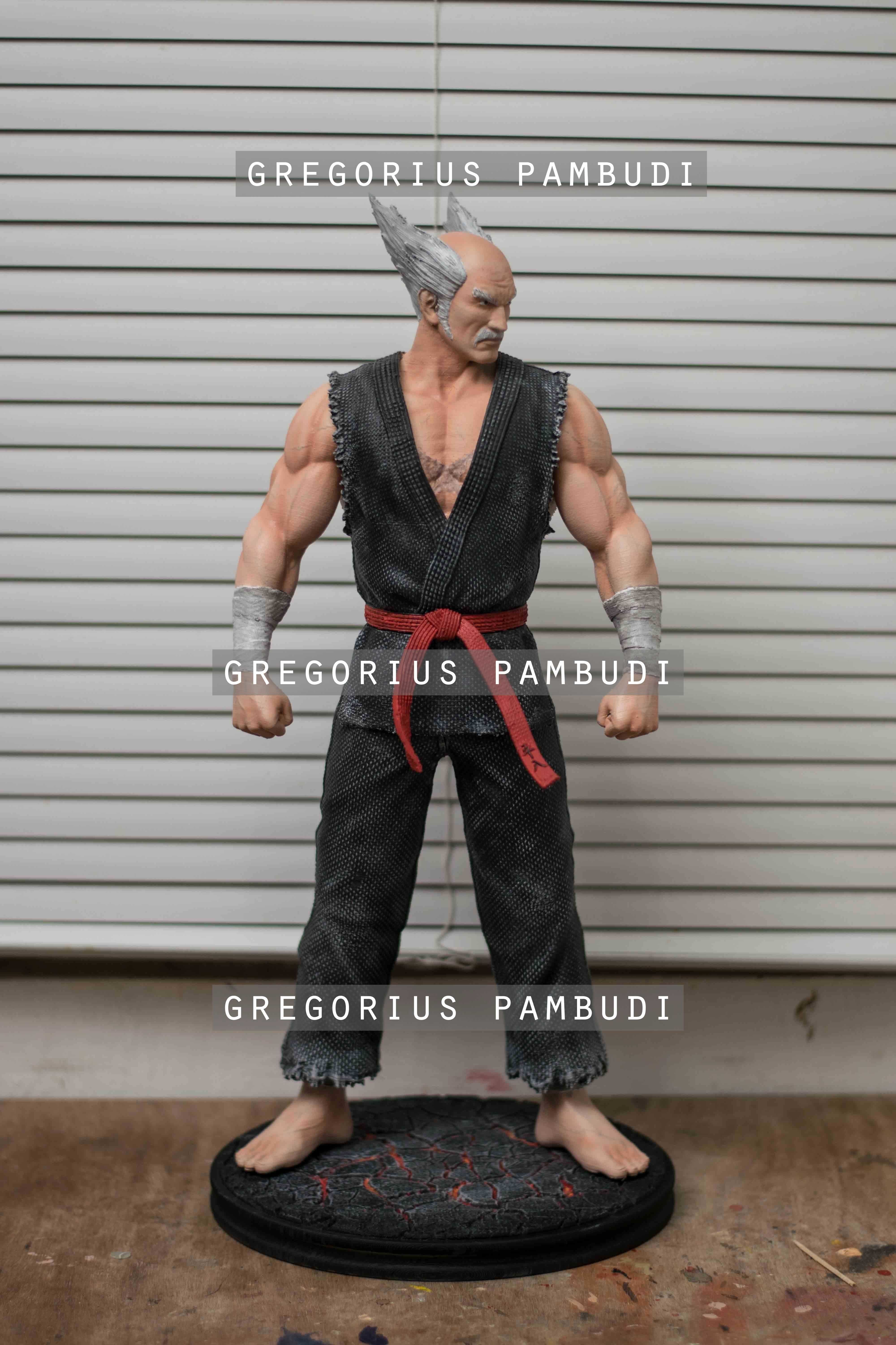 Tekken Heihachi Mishima Fan Art Statue 3d Printable 3D print model_5