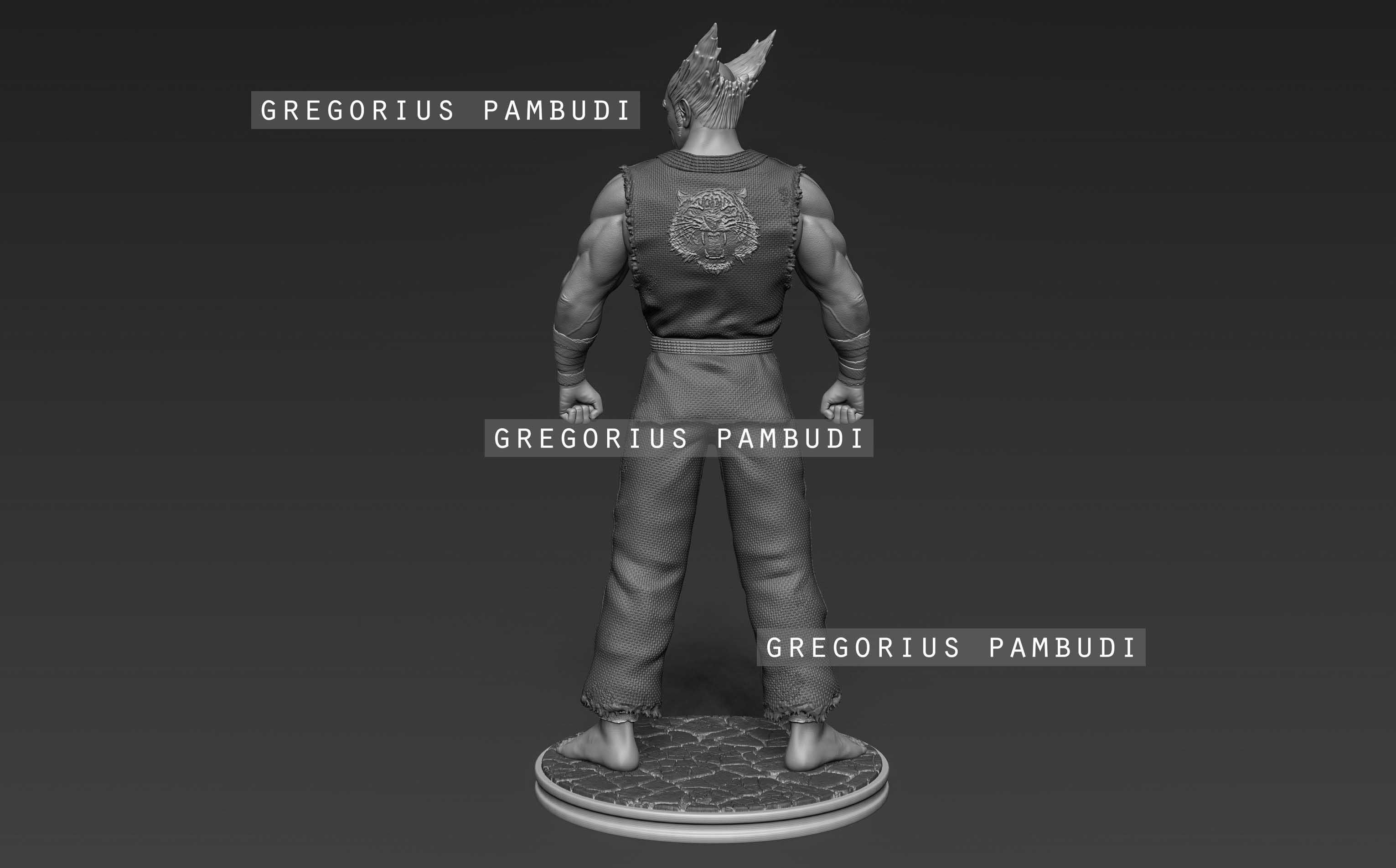 Tekken Heihachi Mishima Fan Art Statue 3d Printable 3D print model_12