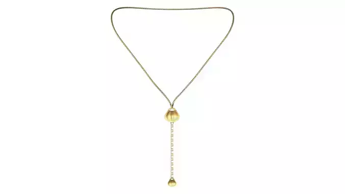 Gold Chains and Lock Padlock Pendant Necklace