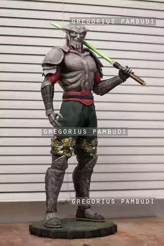 Yoshimitsu Tekken Fan Art Statue 3d Printable 3D print model