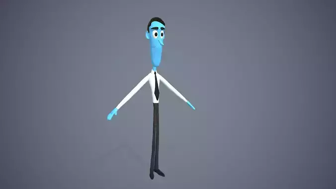Stylized Character Blue Boy