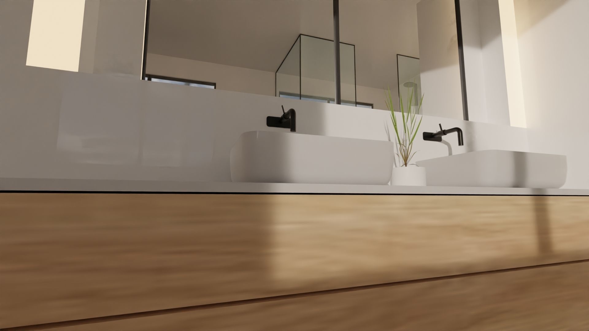 Fully Game ready low poly bathroom full set 14 models Low-poly 3D model_3