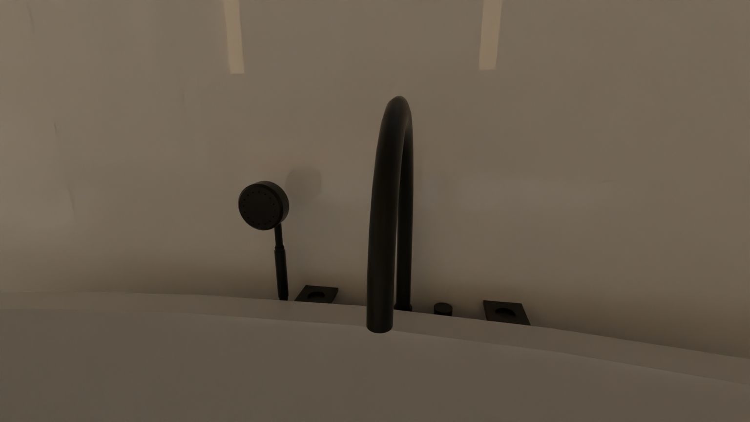 Fully Game ready low poly bathroom full set 14 models Low-poly 3D model_13