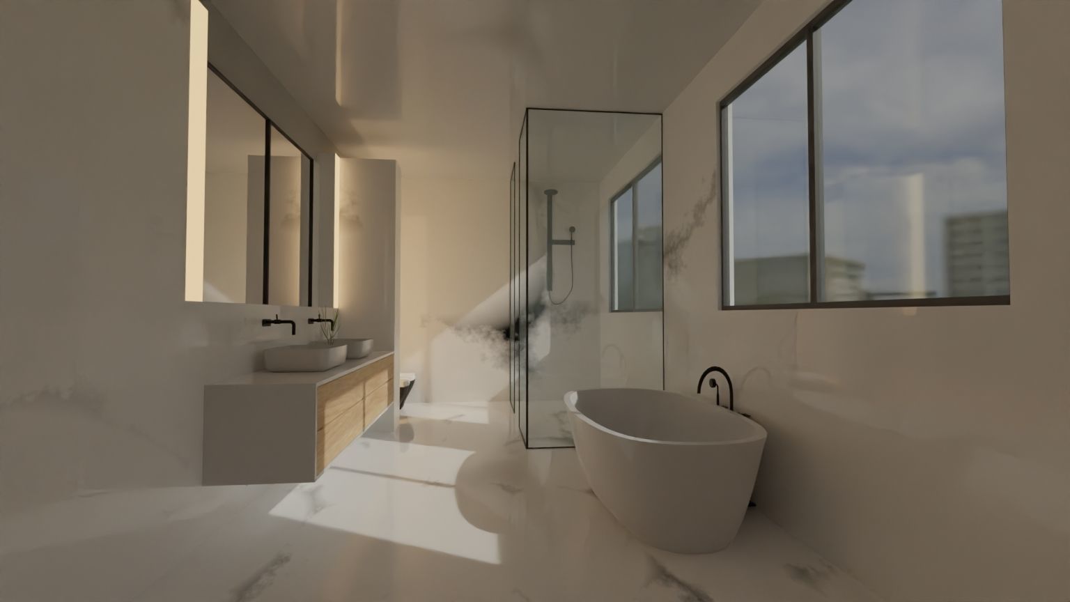 Fully Game ready low poly bathroom full set 14 models Low-poly 3D model_7