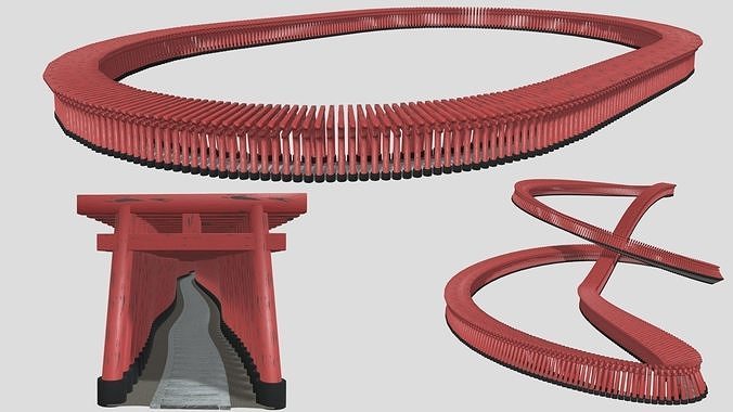thousand Torii Road set 3D model