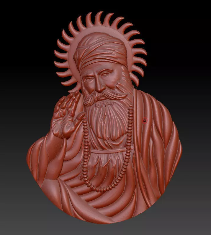 Guru Nanak 3D Model 3D print model