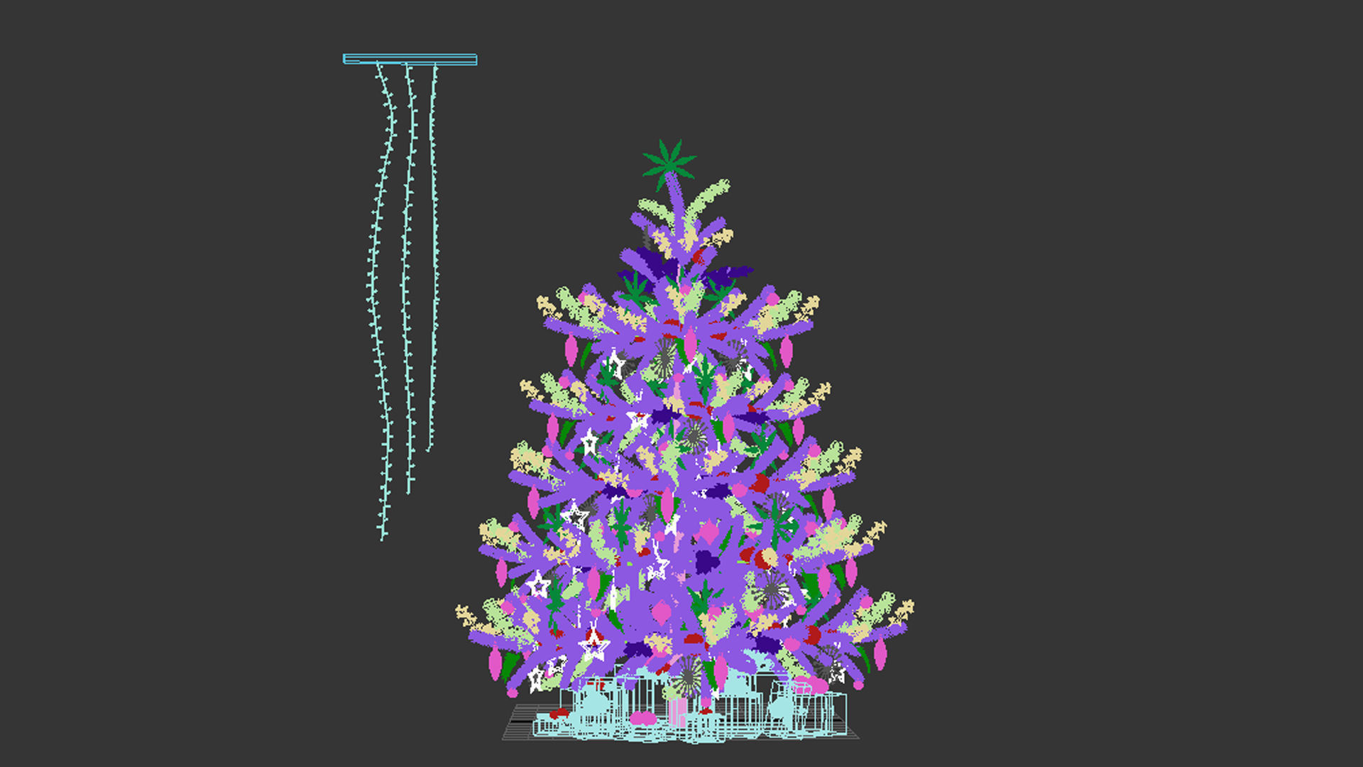 SALE Collection Christmas tree set 14 Bonuses 3D print model_11