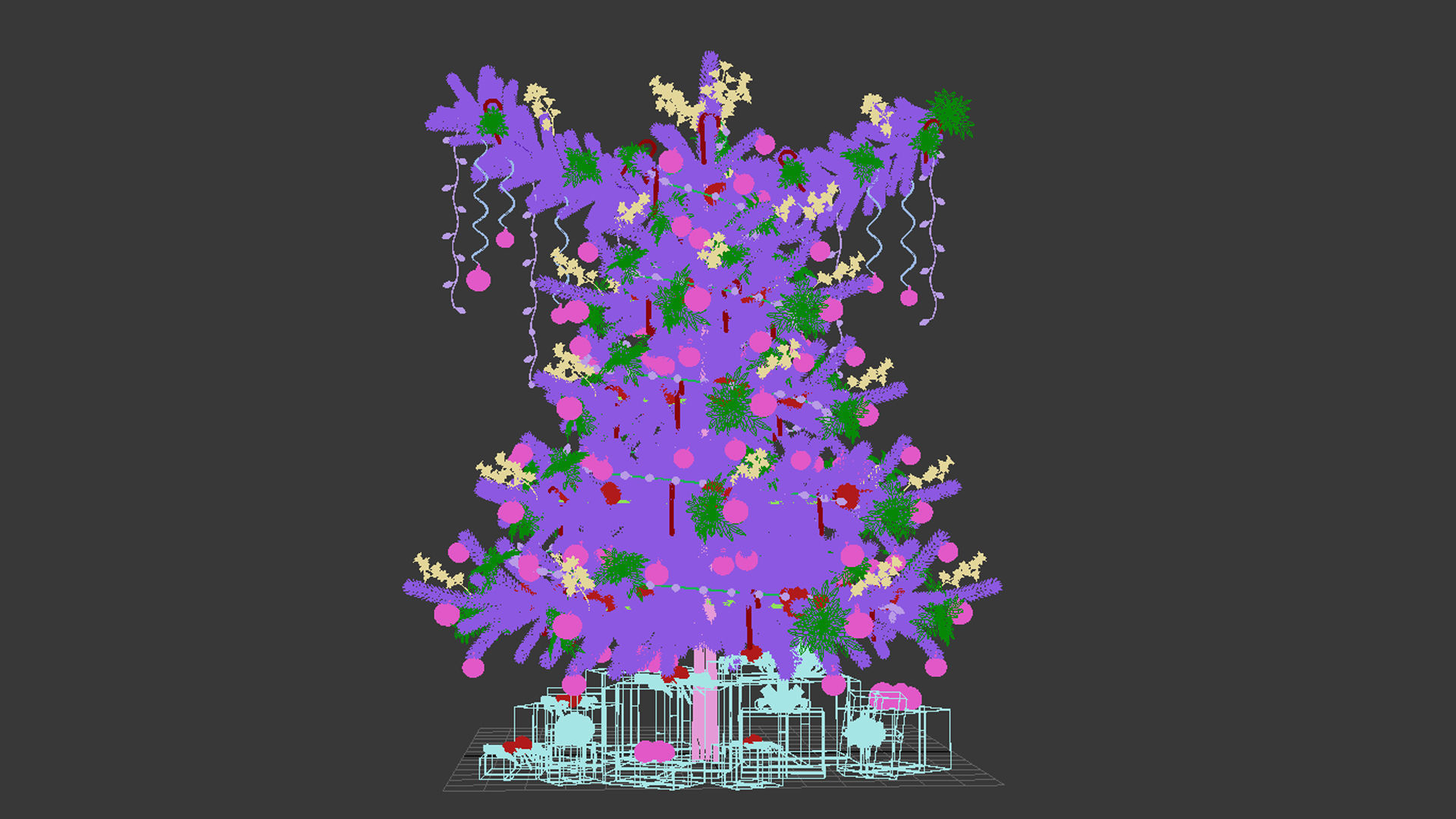 SALE Collection Christmas tree set 14 Bonuses 3D print model_13