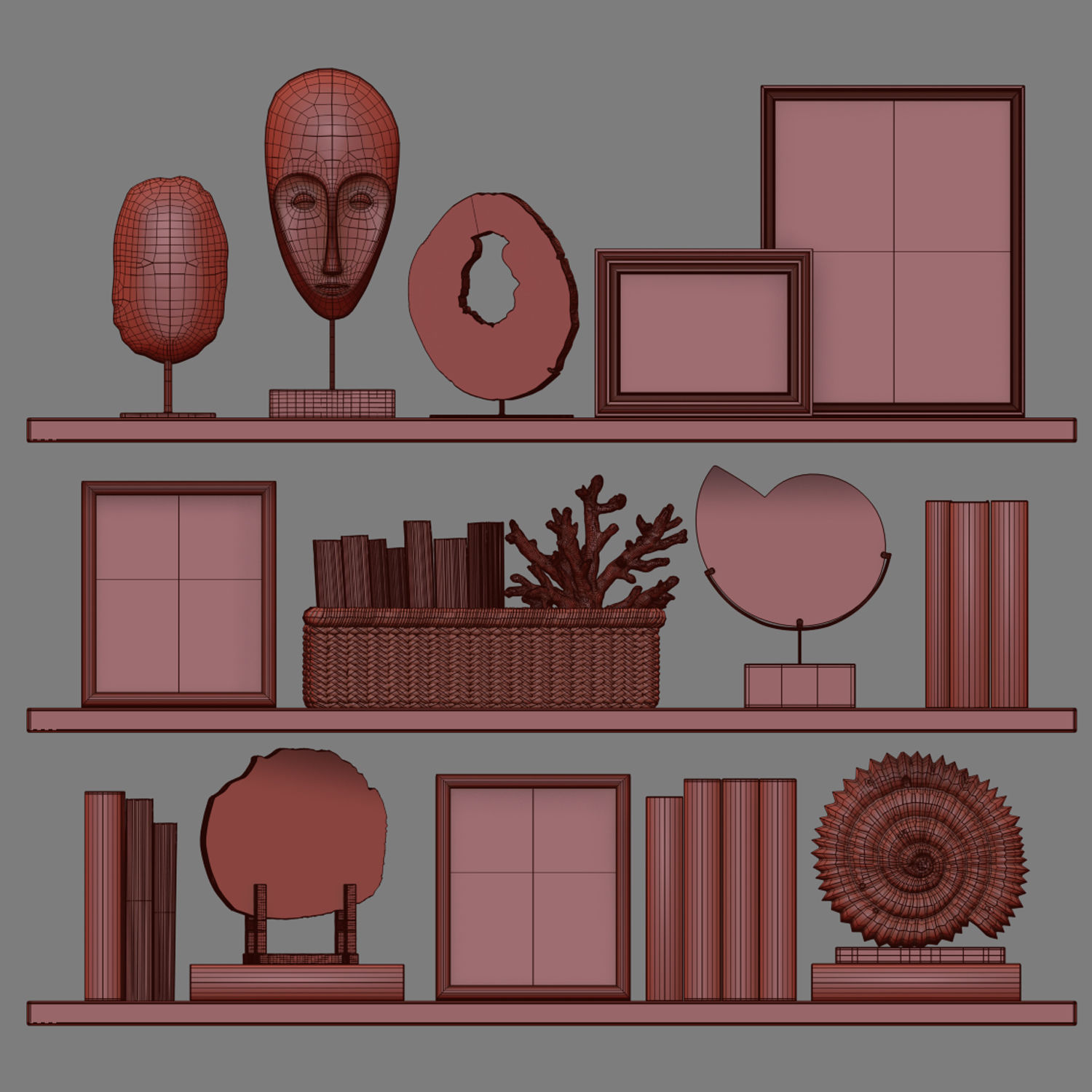 Decor Set 168 3D model_4