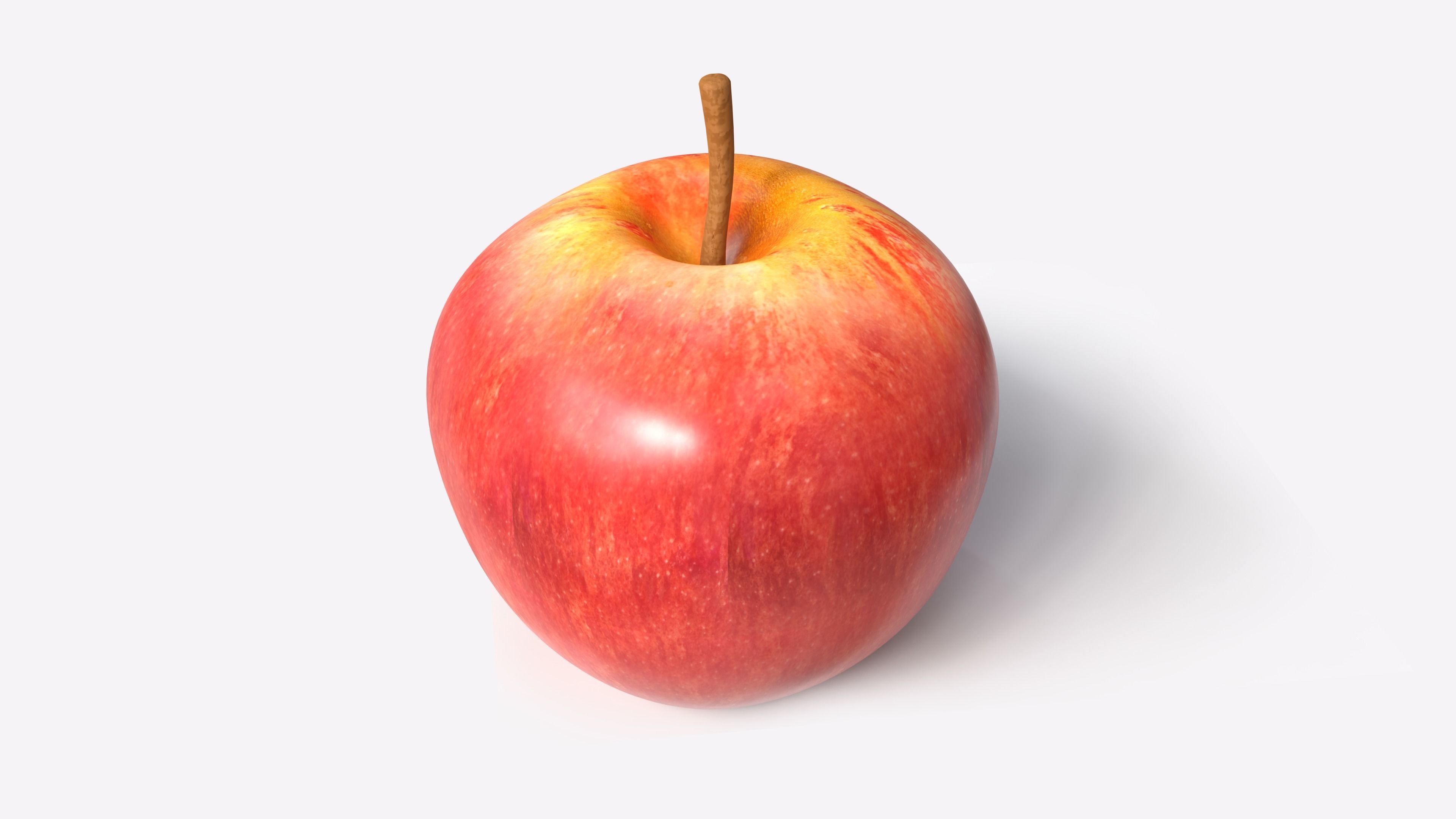 apple Low-poly 3D model_10