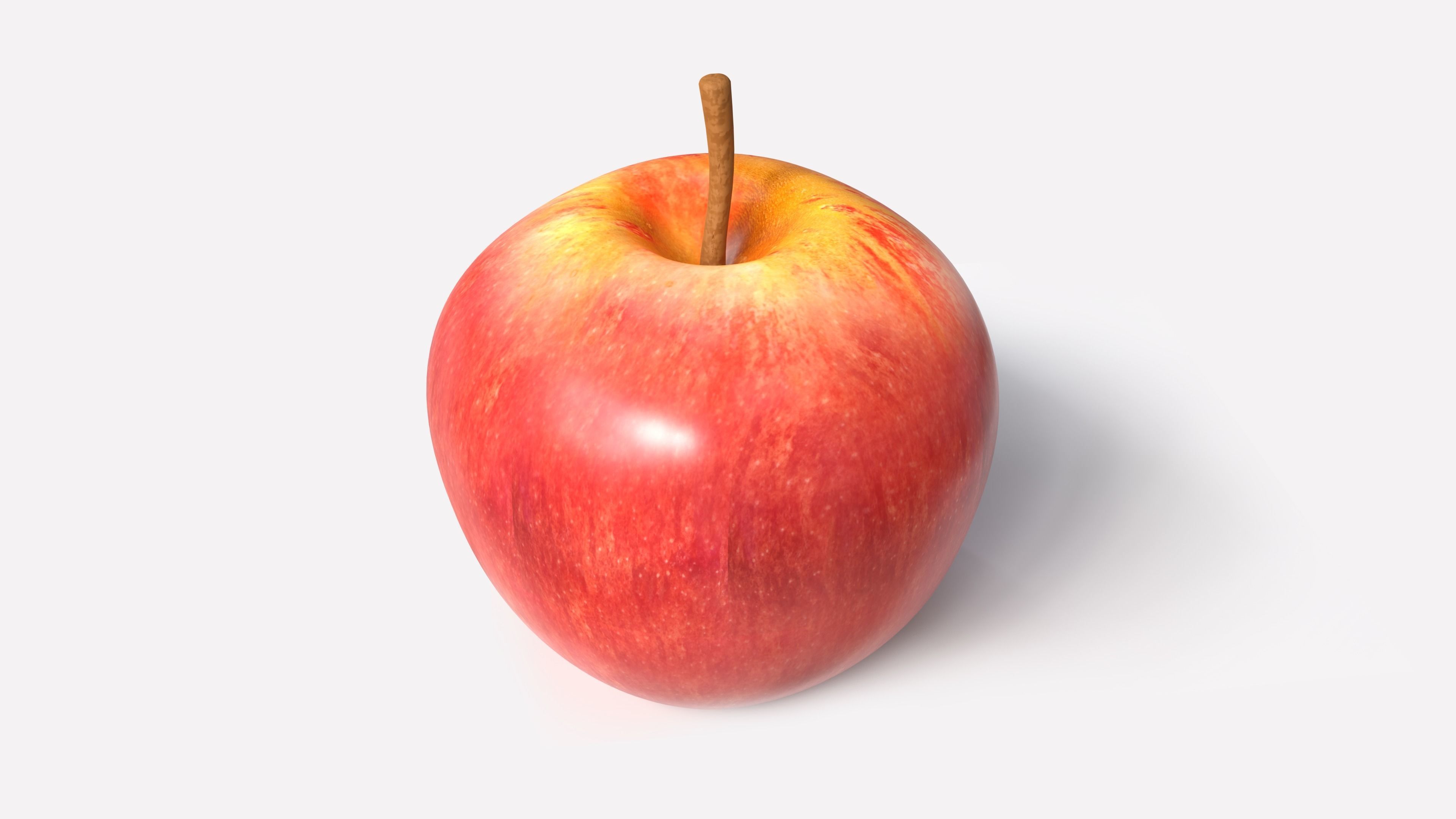 apple Low-poly 3D model_6