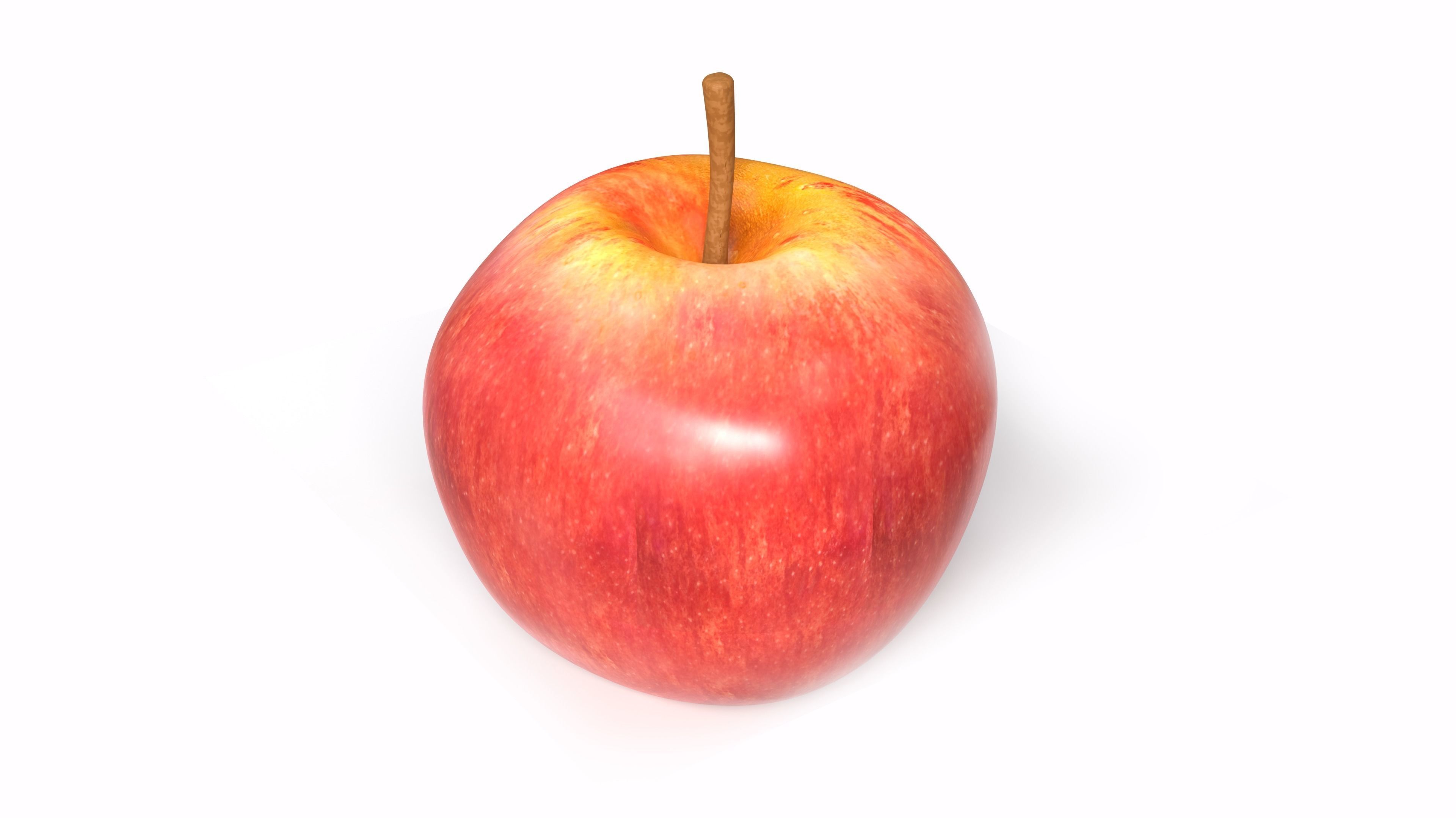 apple Low-poly 3D model_5