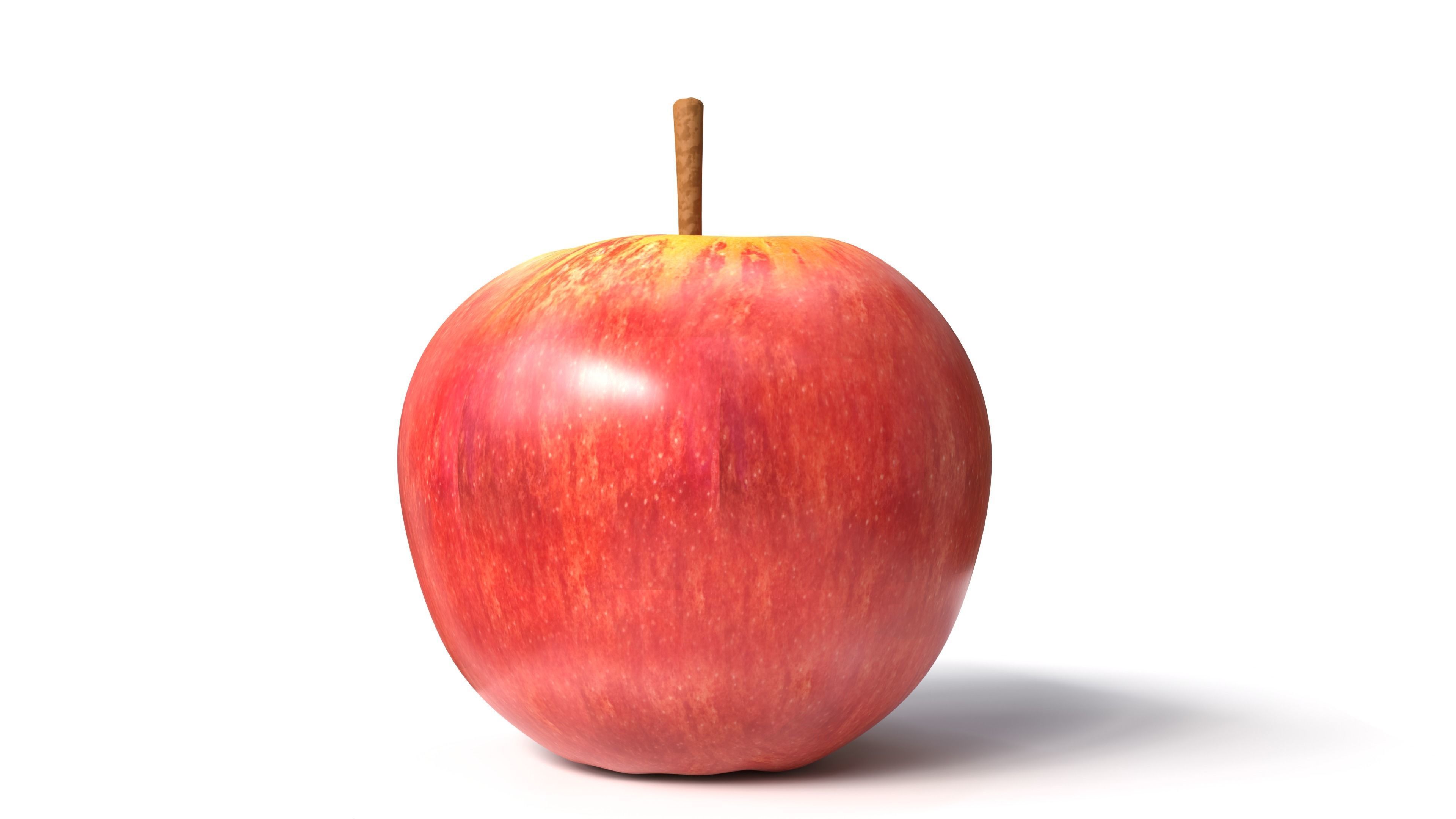 apple Low-poly 3D model_8