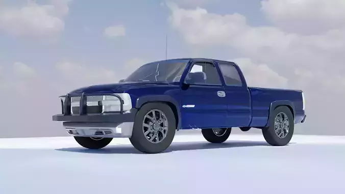 3D rigged car model 3D model