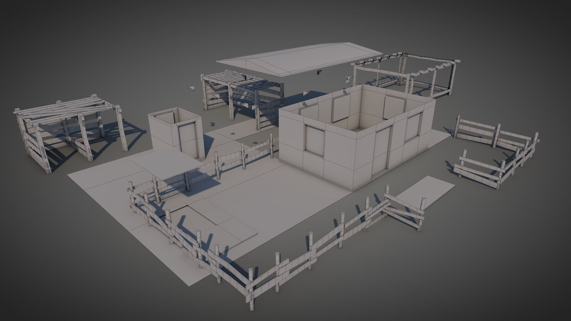 Anatolian Village Shack 3 Low-poly 3D model_17