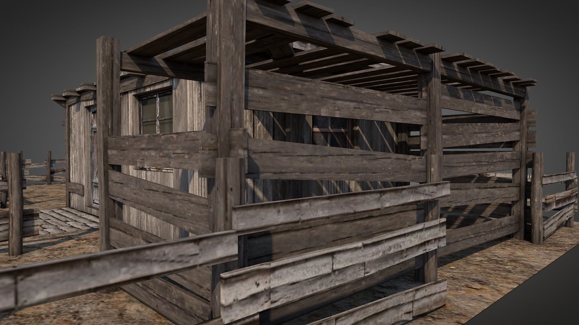 Anatolian Village Shack 3 Low-poly 3D model_11